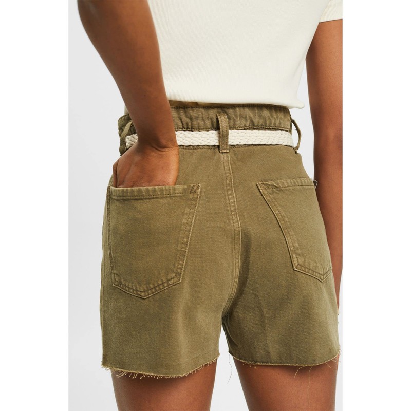 ESPRIT Women's Shorts, 350/Khaki Green