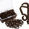 Marsui 120 Pieces Christmas Light Clips Outdoor Gutter Hooks Plastic