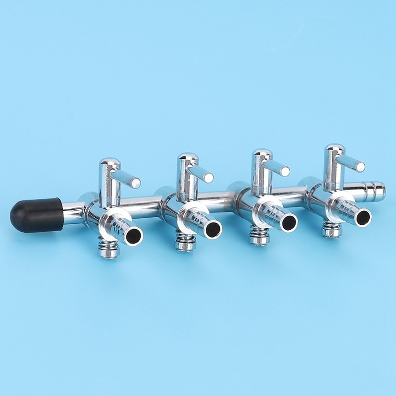 5PCS Stainless Steel Fish Tank Airflow Control Regulating Valve Aquarium