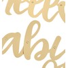 Unique 73527 Gold Baby Shower Hello Foil Letter Banner 1
