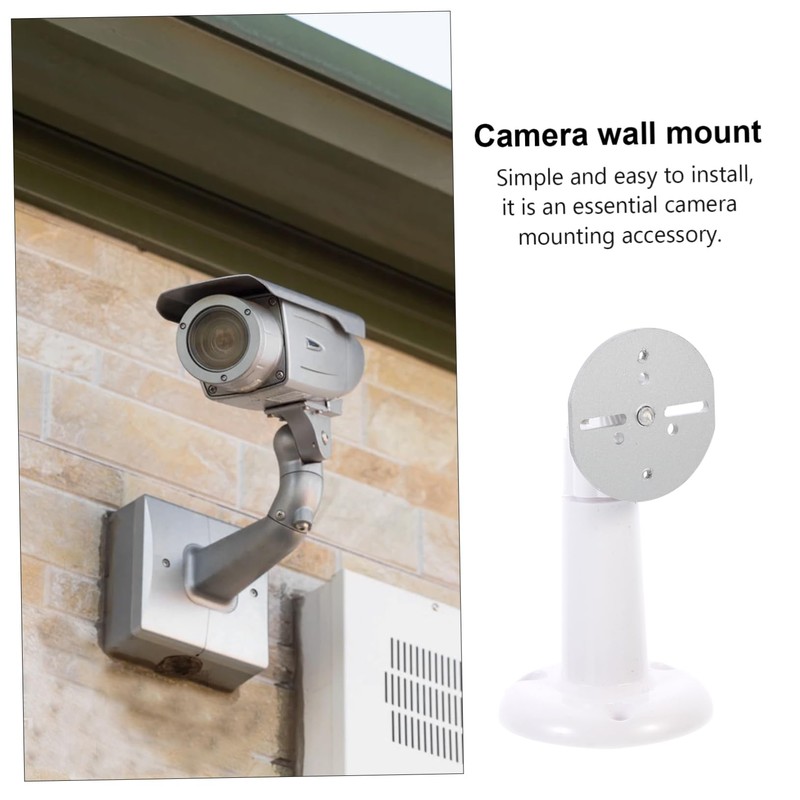 TEHAUX 2Pcs Adjustable Wall Mounted Security Bracket Swivel CCTV Holder