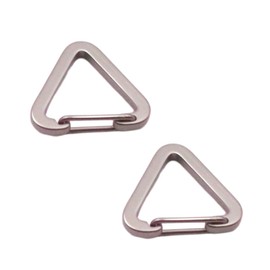 winova Triangle Carabiner Stainless Steel with Key Ring, Lightweight and Durable, Snap Hook, High Load Capacity, Multi-functional Hook, Key Holder, Mountaineering, Outdoor Accessories, Bag Parts, 1.2