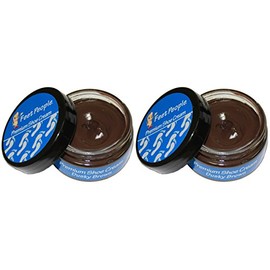 FeetPeople Premium Shoe Cream 1.5 Oz, 2 Pack, Dusky Brown