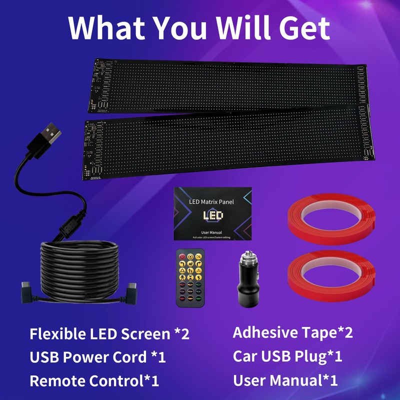 2PCS Synchronized Devil Led Eyes Light for Car Windshield, 15"x4"