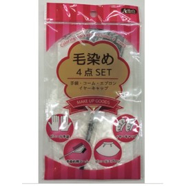 Hair Color, Hair Dye, Set of 4, Gloves, Apron, Comb, Ear Cap