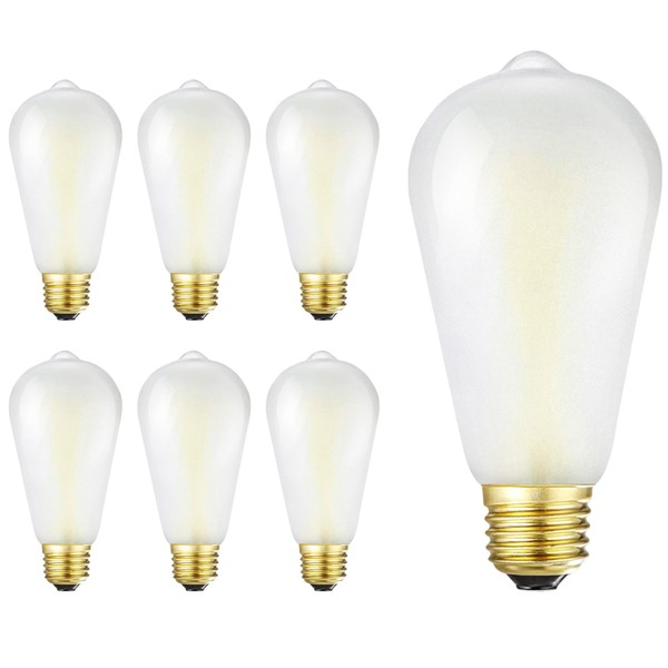 HOMOSUM E26 Frosted LED Edison Bulbs, 4W, Equivalent 40W, Soft