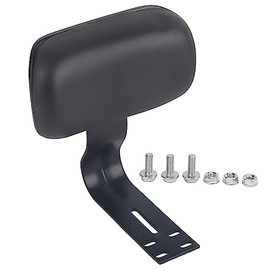 SUNGOOYUE Passenger Seat Backrest, Comfortable Electric Bicycle Backrest Cushion, U-Shaped Backrest Pad with Metal Support