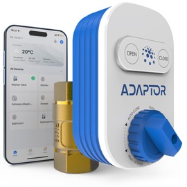 Smart Zigbee 3.0 Water Shut Off Valve | Automatic Shut Off for Leak Detection Systems | Tuya Smart Compatible | Requires Zigbee Hub & Sensors | IP55 Waterproof, Manual Override, Built-in Capacitor