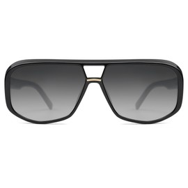 SOJOS Retro Aviator Sunglasses For Men Women Oversized Polarized Trendy Womens UV 400 Shades SJ2304 Black Grey