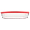 Pyrex 3-Cup Single Rectangular Glass Food Storage Container with Lid,