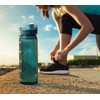 Teentumn Time Marker Water Bottle Gym, 30oz Large Durable Transparent