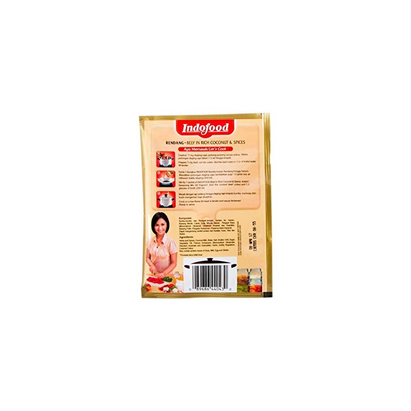 Indofood Rendang - Beef in Chili & Coconut Seasoning, 50