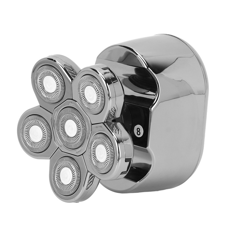 6 in 1 IPX6 Waterproof Electric Head Hair Shaver Automatic