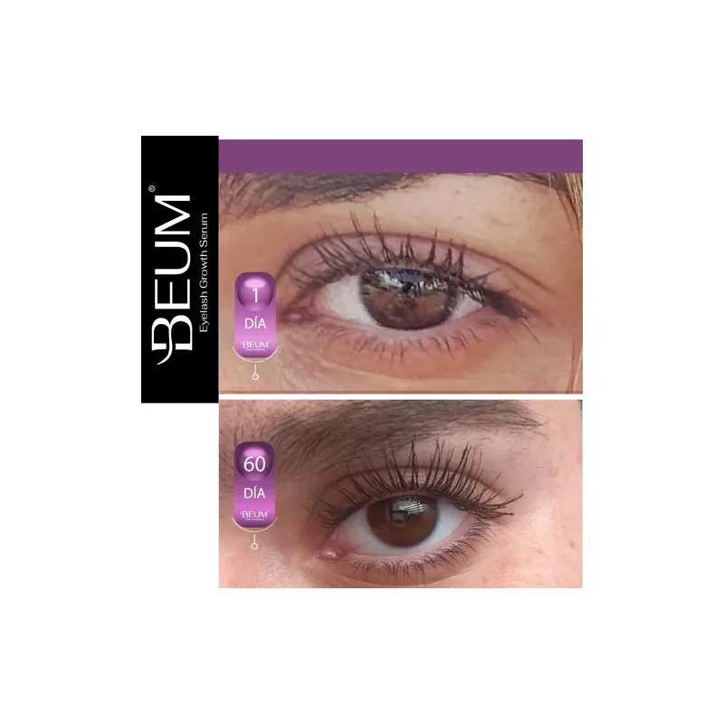 Suero Serum Crecimiento De Pestañas Y Cejas Más Volumen Beum