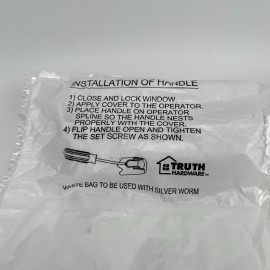 Truth Hardware 93198 White Right Handle Folding Window Crank. Bulk Discount