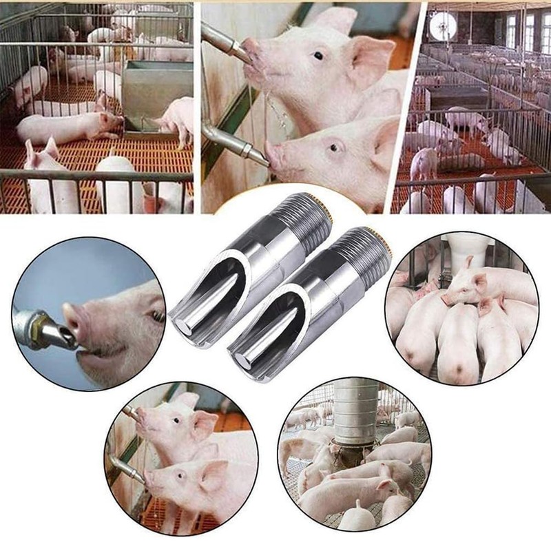 Automatic Pig Drinker, Pork Drinker, Stainless Steel Pig Nipple Drinker,