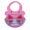 Silicone Cartoon Pattern Baby Bib Infant Waterproof Adjustable Portable Eating