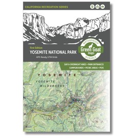 Yosemite National Park Trail Map | California Topographic Hiking Map with Day & Overnight Hikes, Campgrounds, Park Entrances & Points of Interest | Waterproof & Tear-Resistant by Green Goat Maps