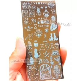 nails style & art Placa Para Sellos Diseño De Magia