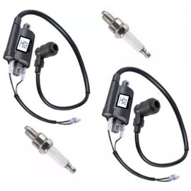 Unbranded 2x Ignition Coil &  Spark Plug  For 21130-2060 21121-2092  Kawasaki
