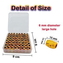 64 PCS Acrylic Hair Beads for Girls Colorful Hair Jewelry for Braids Accessories Flosius Tube Barrel Beads Dreadlock Accessories Hair Charms for Braids