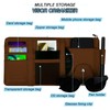 Car Sun Visor Organizer, Leather Pocket Organizer Sunglass Holder for