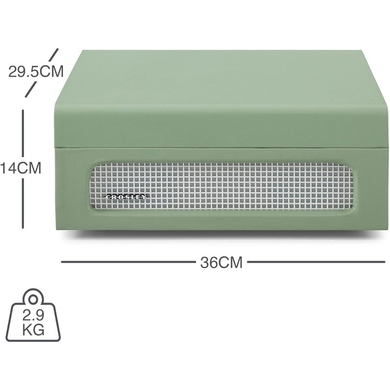 CROSLEY Crosley Voyager Sage - Bluetooth Portable Turntable