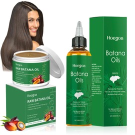 Pack of 2 Batana Oil for Hair Growth, 120 ml Batana Oil for Hair + 120 g BAtana Hair Conditioner, BAtana Hair Oil, Organic BAtana Oil Conditioner, Promotes Hair Growth, Repairs Damaged Hair
