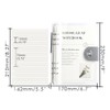 Clear A5 Refillable Notebook Binder with 90 Sheets Lined Paper