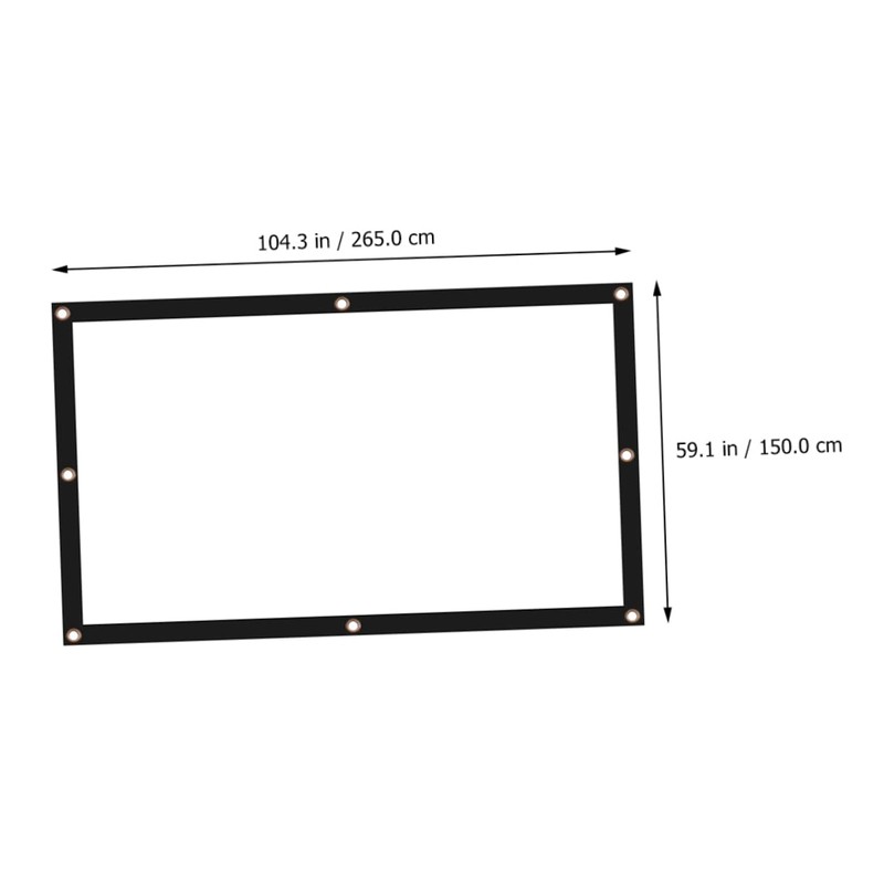 COHEALI Camping Projector Screen Portable Drop Down Screen Home Theater