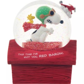 Peanuts Peanuts This Time I’ve Got You, Red Baron! Musical Snow Globe