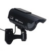 Tech Traders Waterproof Black SOLAR Dummy/Fake CCTV Security Camera/Outdoor Camera