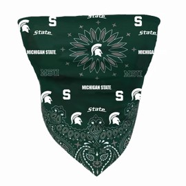 Lojobands playera sin mangas para mujer con parte superior tipo bandana para el portón trasero, fabricada en Estados Unidos, talla única, verde (Michigan State Spartans - Green), Talla única