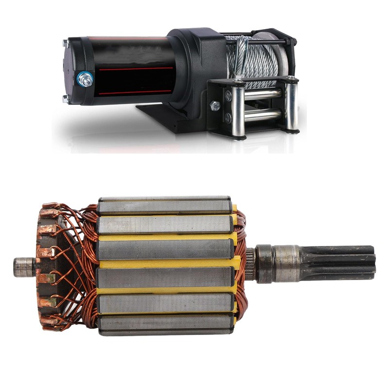 3000 lb Winch Motor Rotor, Metal, Easy and Quick Installation,