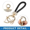 A ABSOPRO Car Key Fob Chain Keyring Bling Black Gold