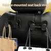 2 PCS Car Seat Hooks, 2-in-1 Leather Purse & Phone