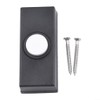 SUIOPPYUW ABS Doorbell Push Button Replacement For Convenient Installation Black