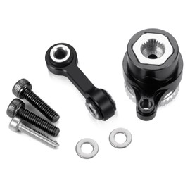 BRKRC 7075 Aluminum RC Servo Saver Arm 25T with Steering Drag Link for ARRMA 1/18 Granite Grom 1/14 Typhon Grom 1/16 Mojave Grom RC Car Upgrade