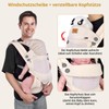 vrbabies Babytrage - Ergonomisch,Leicht und Bequem,Leicht zu Tragen,Geeignet für Mütter