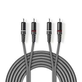 Nedis Stereo Audio Cable 2x R AC Male 2x RCA Male 5 m Grey