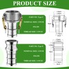 Innconee 4 Sets Camlock Fittings Type C&E 2 Inch Aluminum