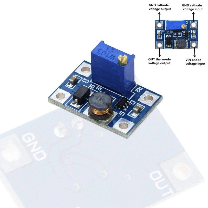 TECNOIOT 5pcs DC-DC SX1308 Step-UP Adjustable Step Up Boost Converter