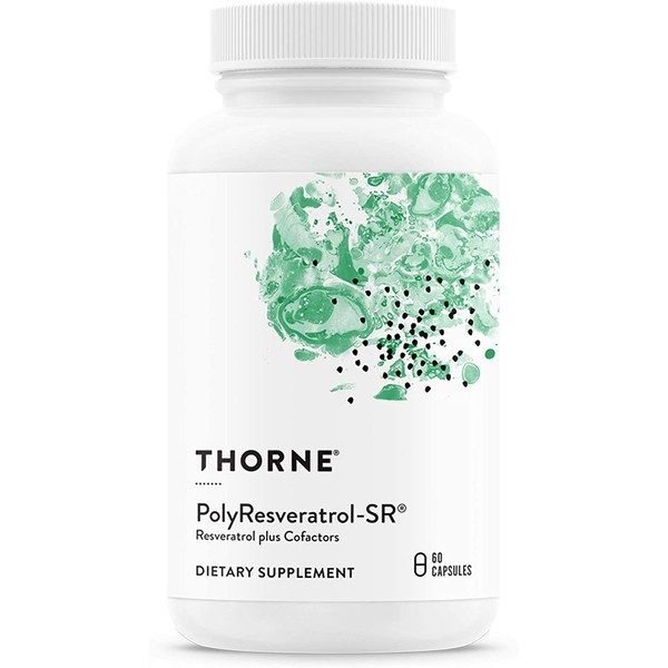 Thorne Research - PolyResveratrol-SR - Trans-Resveratrol Supplement for Healthy Aging - 60 Capsules