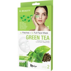 Saplaya K-Beauty Facial Skincare Natural Beauty Multi-Pack Face Patch And Mask 2-Step Kit Balanced Skin Care Made In South Korea