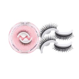  Eternaljoymart False Eyelashes, Eternal Joy Mart Eyelashes, Eternaljoymart Self Adhesive Eyelash, Reusable Self-Adhesive False Eyelash, No Remover No Residue (2pcs Natural)