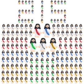 basuwu 215 PCS Little Jesus Figures Small Jesus Figurines, Tiny Rubber Jesus Loves You for Figure for Easter Eggs, Baptism Gifts, Religious Party Favors (215)