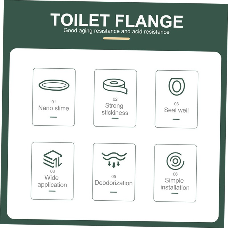 COHEALI 1 Set Toilet Wax Ring and Bolt Durable Toilet
