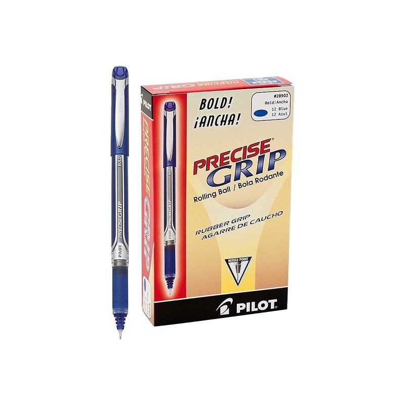 Pilot, Precise Grip Liquid Ink Rolling Ball Stick Pens, Bold