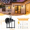 MATAMEYE Outdoor Wall Lantern, Exterior Waterproof Wall Sconce Light Fixtures,