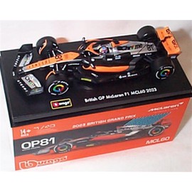 Burago McLaren MCL60 2023 British GP Oscar Piastri ~81 car 1:43 scale Diecast model